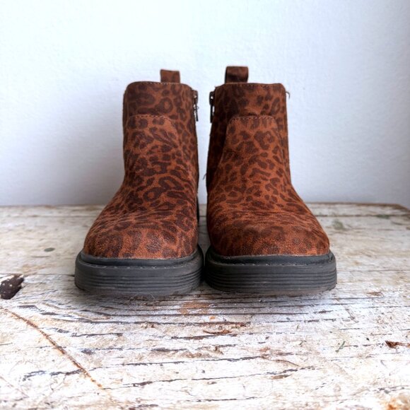 Cat & Jack Boots Leopard Print Youth Kids Size 1 - Picture 2 of 10